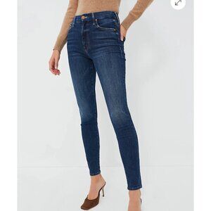 Mother Teaming Up high rise looker jeans, blue, Size 25 G94